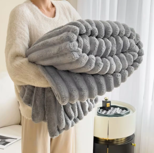 CozyStripe Blanket